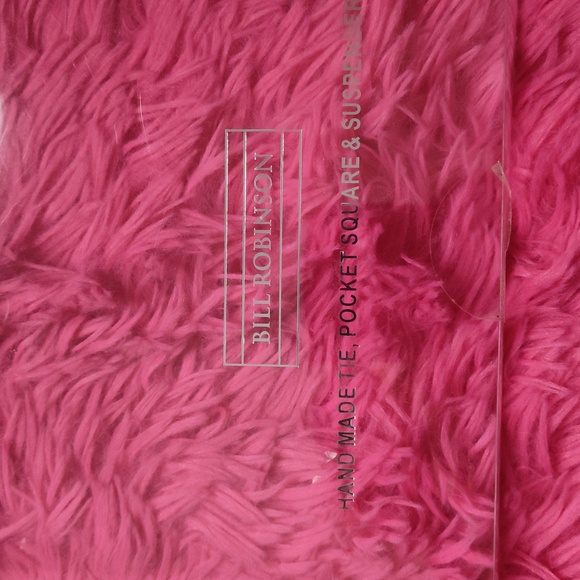 Neck Tie and Handkerchief Bill Robinson Red Black and White Diamond 56" x 3" - Picture 2 of 3